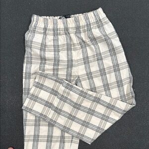 Zara Plaid Elastic Waist Pants (S)